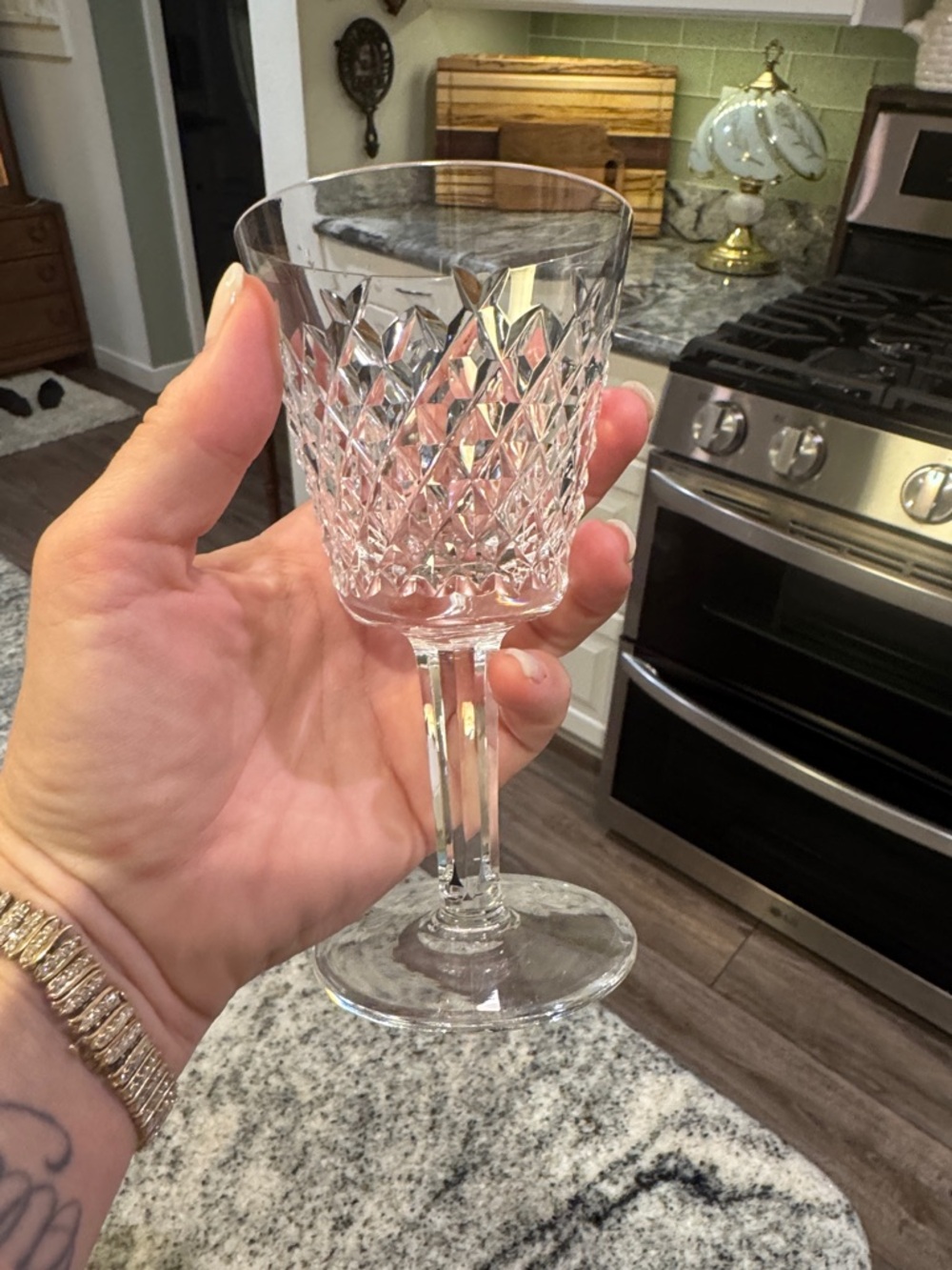 3 Waterford Alana Wine Goblets